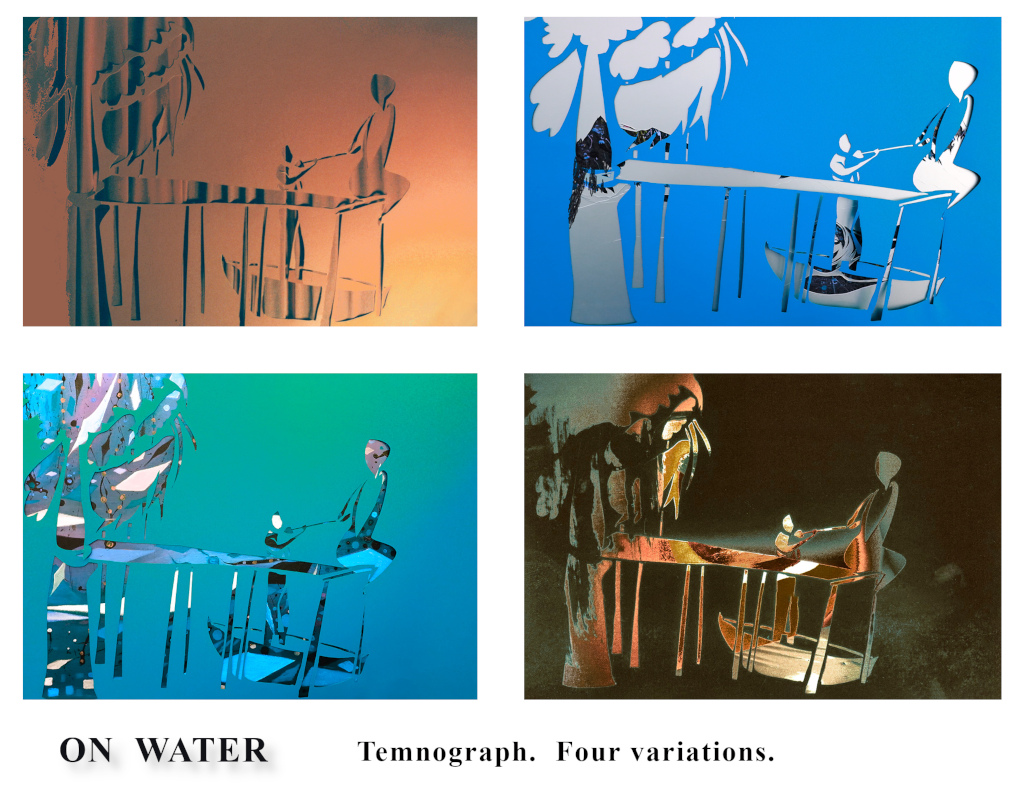  On Water <br> <small> Four Variations of a Temnograph