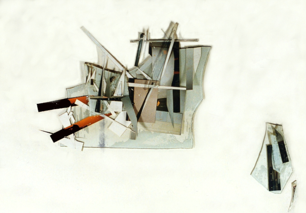 Torn Pictures and Broken Glass Composition 