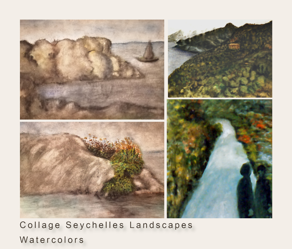  Collage Seychelles Landscapes